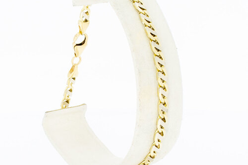 14 Karat Falkenauge Armband - 21 cm