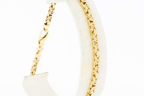 585 Gold Byzantinischer Armband - 22,4 cm