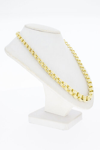 Erbsenkette 14 Karat Gelbgold - 47 cm