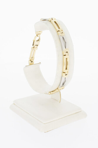 Königsarmband 14 Karat bicolor Gold - 20,5 cm