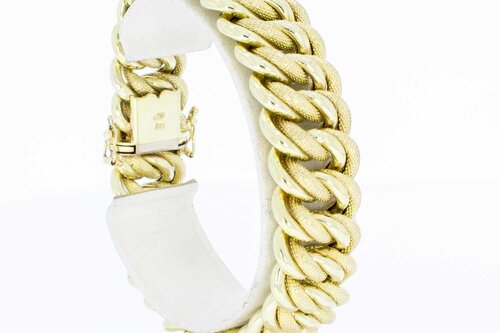 585 geflochtenes Gold Armband - 19,9 cm