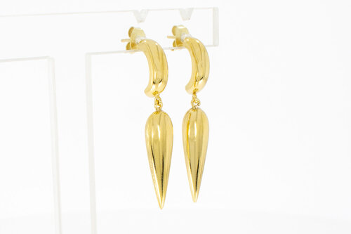 8 Karat kegelförmige Gold Ohrstecker