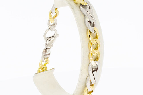 750 Gold Panzer Infinity Armband - 23,7 cm