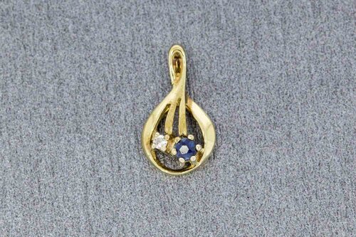 8 Karat Gold Edelstein Anhänger dames