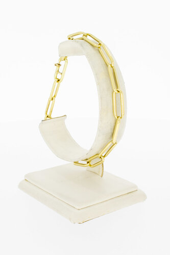 Paperclip Armband 14 Karat - 21,8 cm