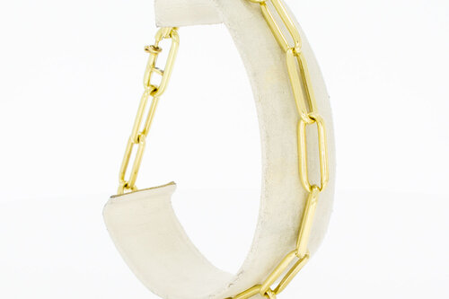 Paperclip Armband 14 Karat - 21,8 cm