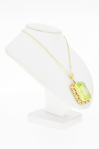 585 Gold Ketten Anhänger mit Beryl