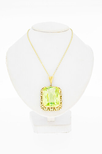 585 Gold Ketten Anhänger mit Beryl