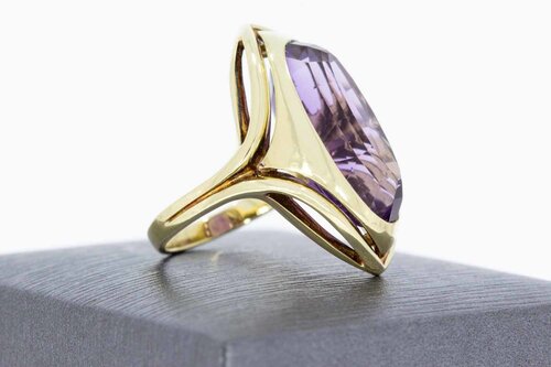 Amethystring 14 Karat Gold - 17,2 mm
