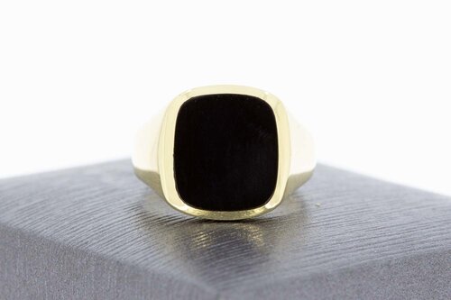 Onyx Pinky Ring 14 Karat - 16,3 mm