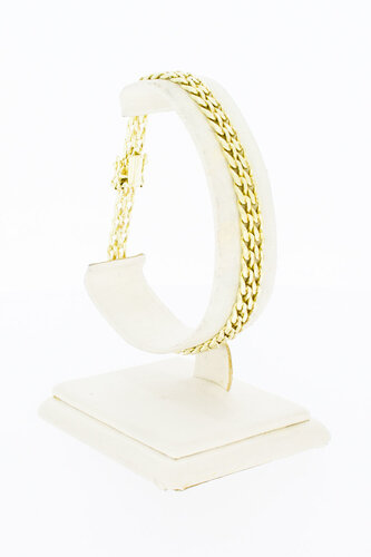 14 Karat geflochtenes Goldarmband - 20,4 cm