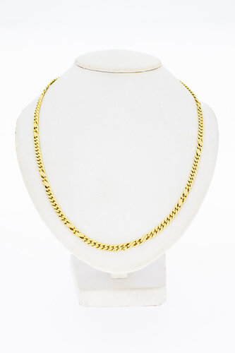 14 Karat Goldene Panzer Kette - 45,2 cm