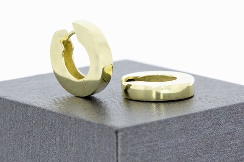 14 Karat Goldene Klip Kreolen - 1,6 cm