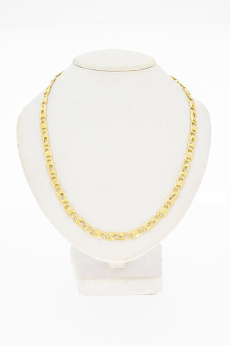 Falkenaugekette 14 Karat Gold - 49 cm