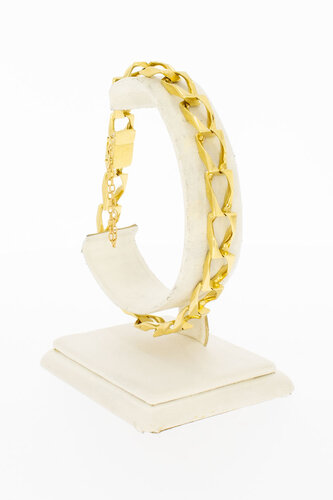 18 Karat Panzer Gold Armband- 21,3 cm