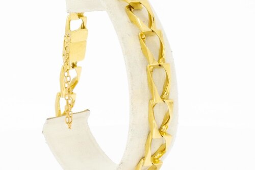 18 Karat Panzer Gold Armband- 21,3 cm