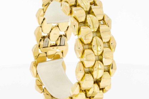 Kaffeebohnen 750er Goldarmband - 19,7 cm