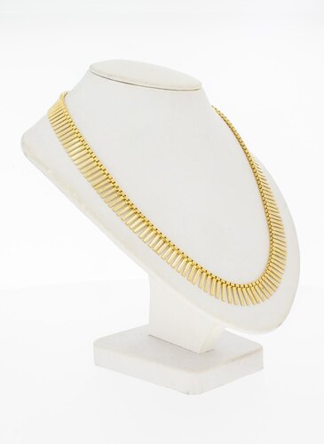 Sonnenstrahlen-Choker 585 Gold - 48,5 cm