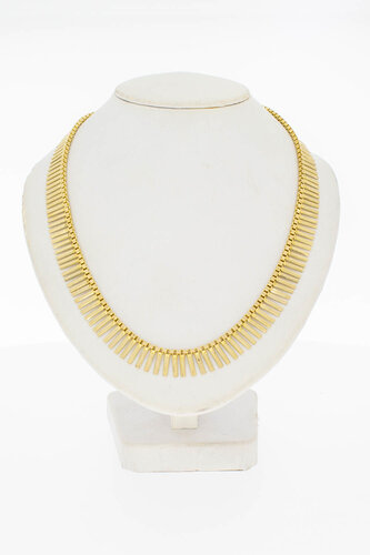 Sonnenstrahlen-Choker 585 Gold - 48,5 cm