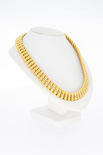 18 Karat geflochtene Damen Goldkette - 46 cm