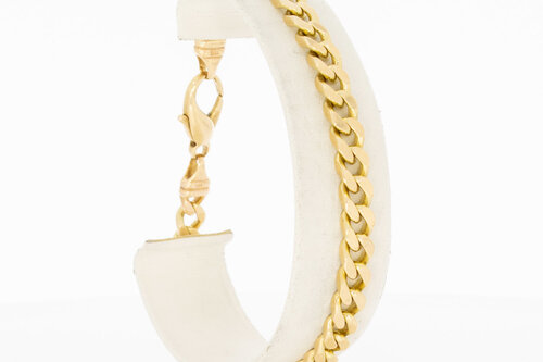 Panzer Armband 585 Gelb Gold - 20 cm