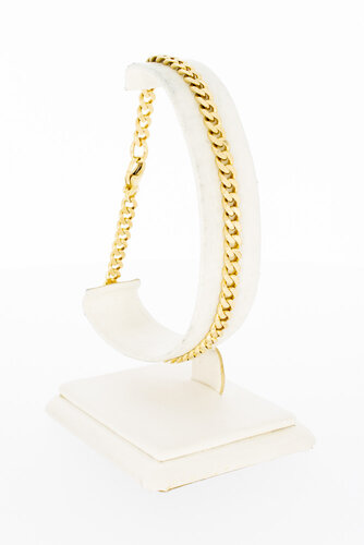 585 Goldene Panzer Armband - 22,5 cm