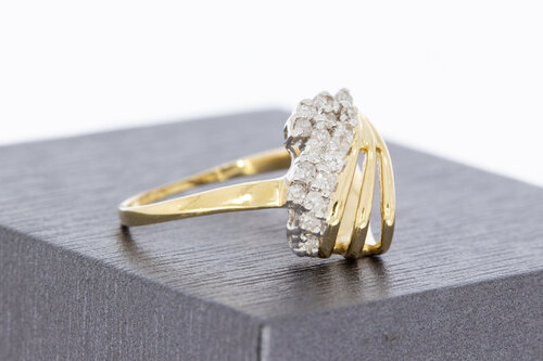 Damen Diamantring 14 Karat Gold - 16,8 mm