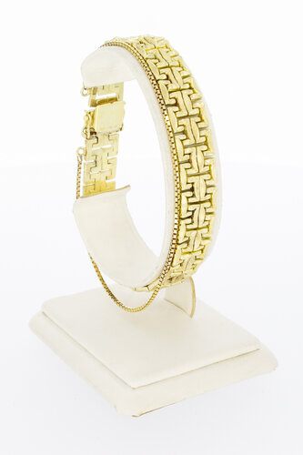 Gelbgold Barren Armband 585 - 19,1 cm