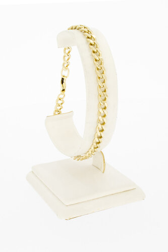 585 Gelbgold Panzerarmband - 21 cm