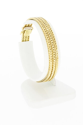 Retro Armband 14 Karat  Gelbgold - 18,5 cm