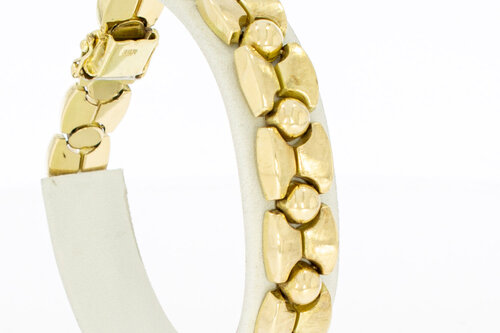 Breites Retro Armband 585 Gold - 20 cm