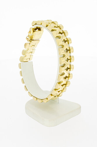 585 Gelbgold Retro Armband - 20 cm