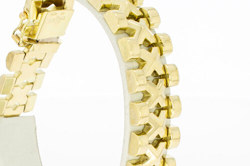 585 Gelbgold Retro Armband - 20 cm
