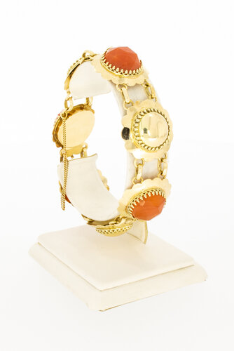 14 Karat Gold Armband mit Karneol - 18 cm