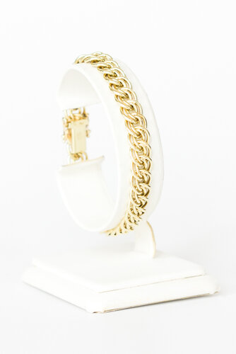 585 Gold geflochtenes Armband - 18,5 cm