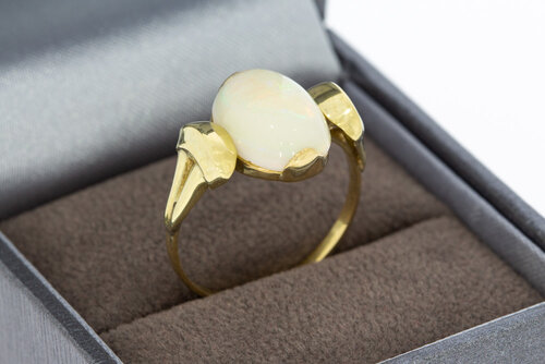 Goldene Opalring 14 Karat - 18,5 mm