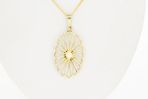 Perlen Anhänger 14 Karat Gelbgold