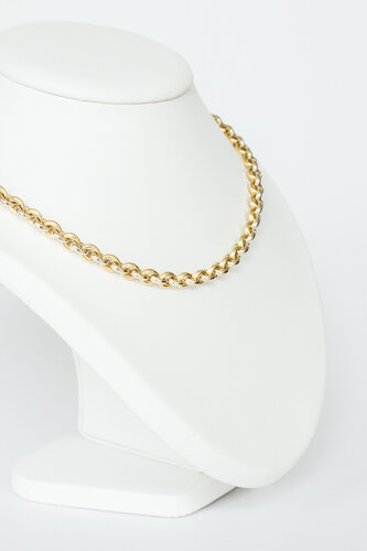 Goldene Erbskette 14 Karat - 46 cm