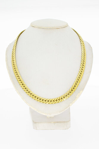 14 Karat Gelbgold Panzerkette - 42 cm