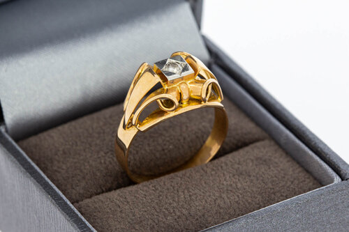 18 Karat Goldene Diamantring - 18,2 mm