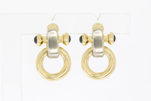 585 Bicolor Gold Ohrstecker - 2,6 cm