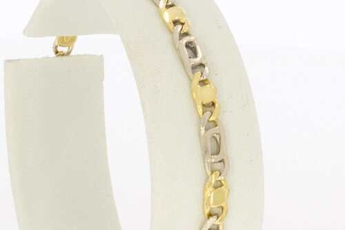 750 Figaro Gold Armband – 16,5 cm