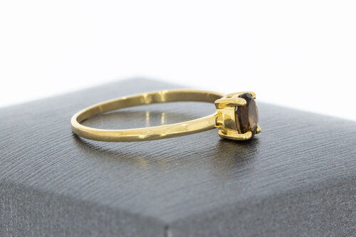 9 Karat Gelbgold Solitärring - 16,8 mm