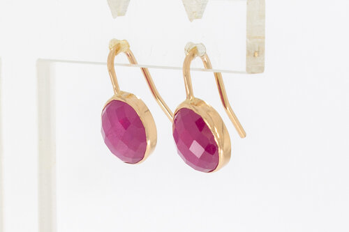 14 Karat Gold Rubin Anhänger - 1,7 cm