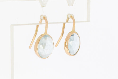 585 Gold Aquamarin Anhänger - 1,7 cm