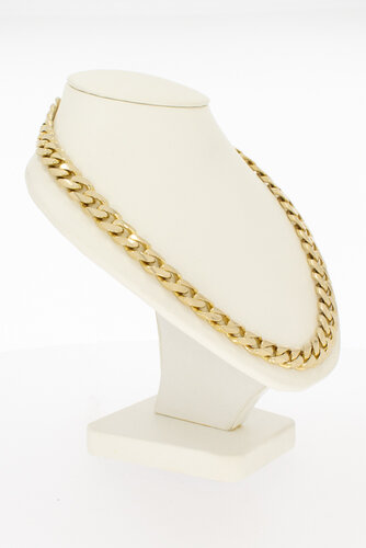 585 Goldene Panzer Halskette - 52 cm