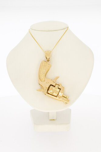 Revolveranhänger 14 Karat Gold - 5 cm
