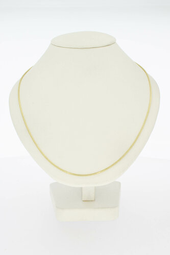 Schlangen Choker 585 Gelbgold - 43 cm