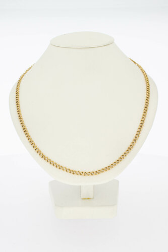 585 Gelbgold Panzer- Kette - 53 cm