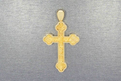 Kreuz Anhänger 14 Karat Gold – 5 cm